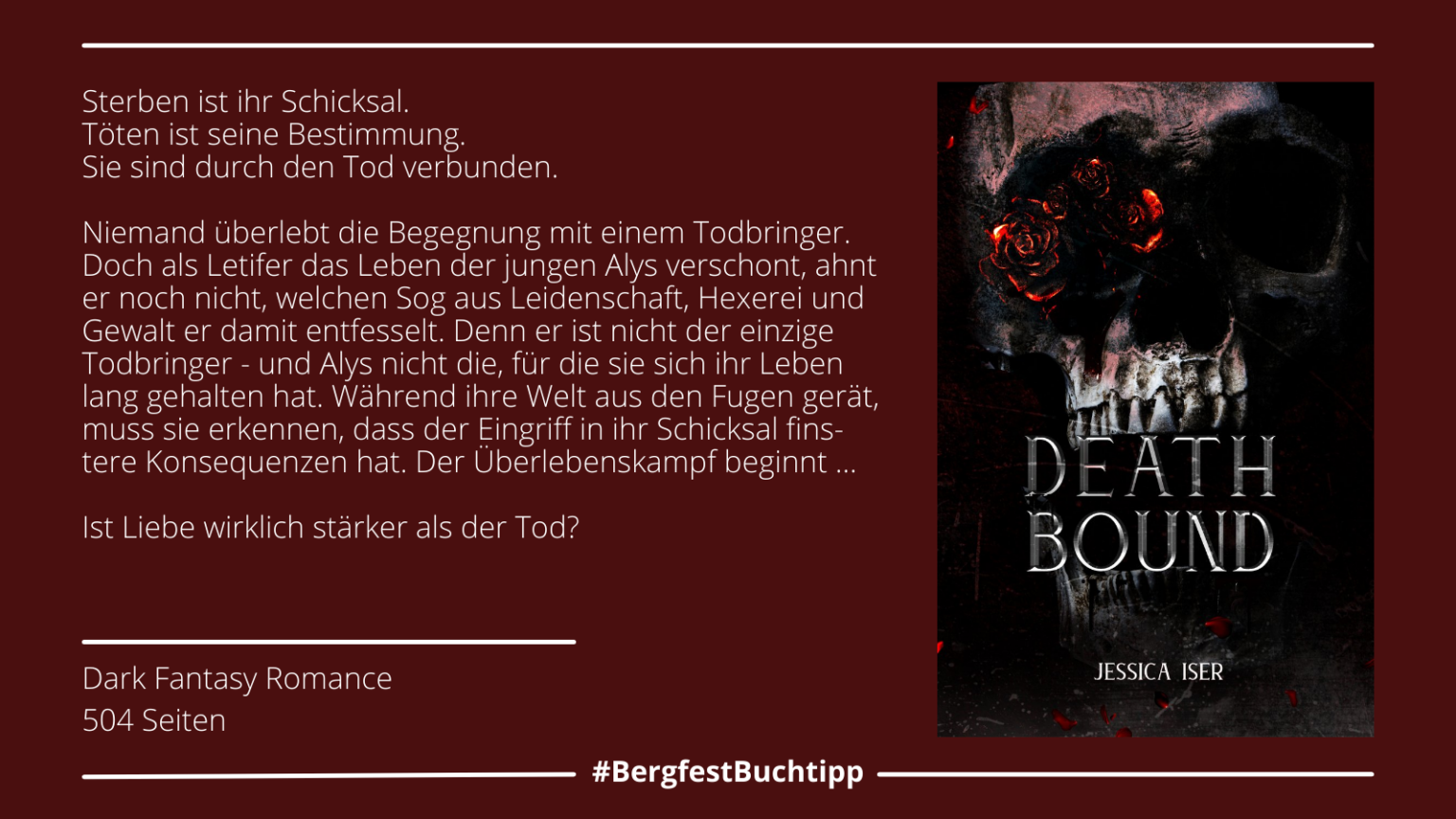 Woche 7: "Deathbound" von Jessica Iser