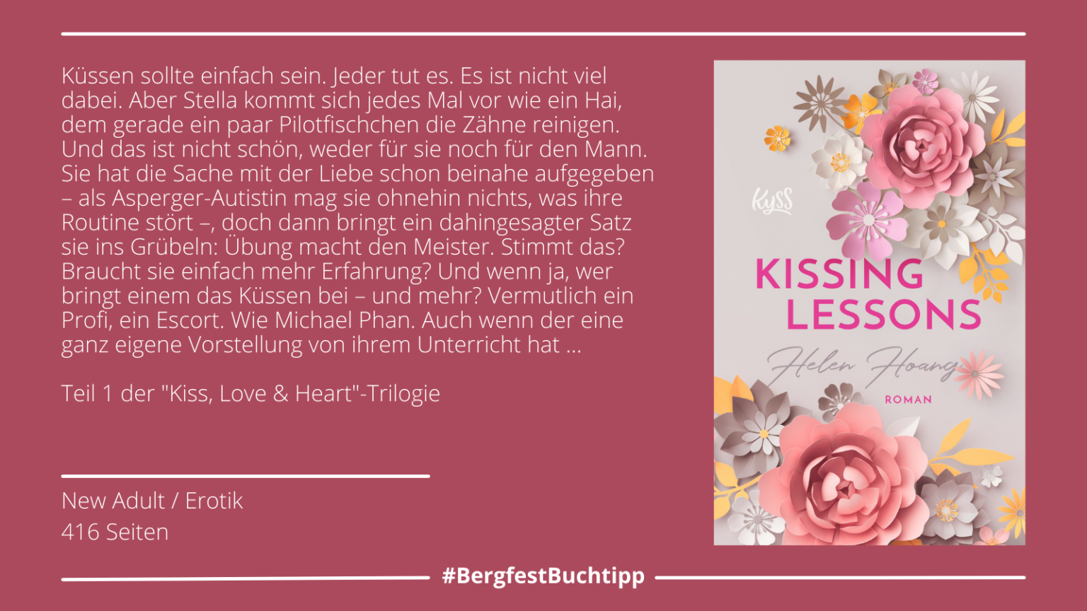 Woche 5: "Kissing Lessons" von Helen Hoang