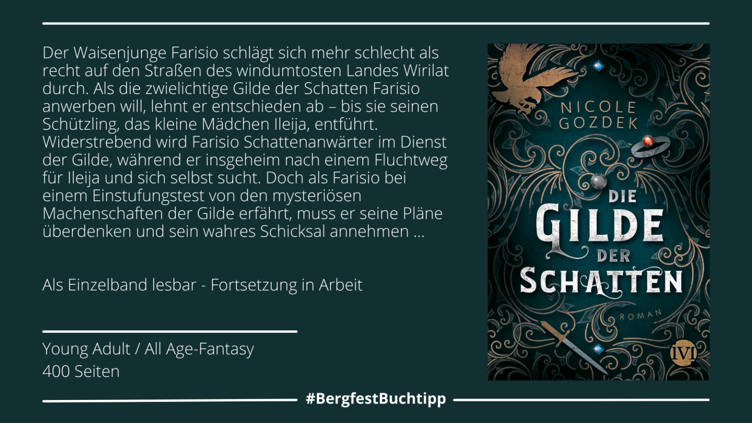 Woche 17: "Die Gilde der Schatten" von Nicole Gozdek