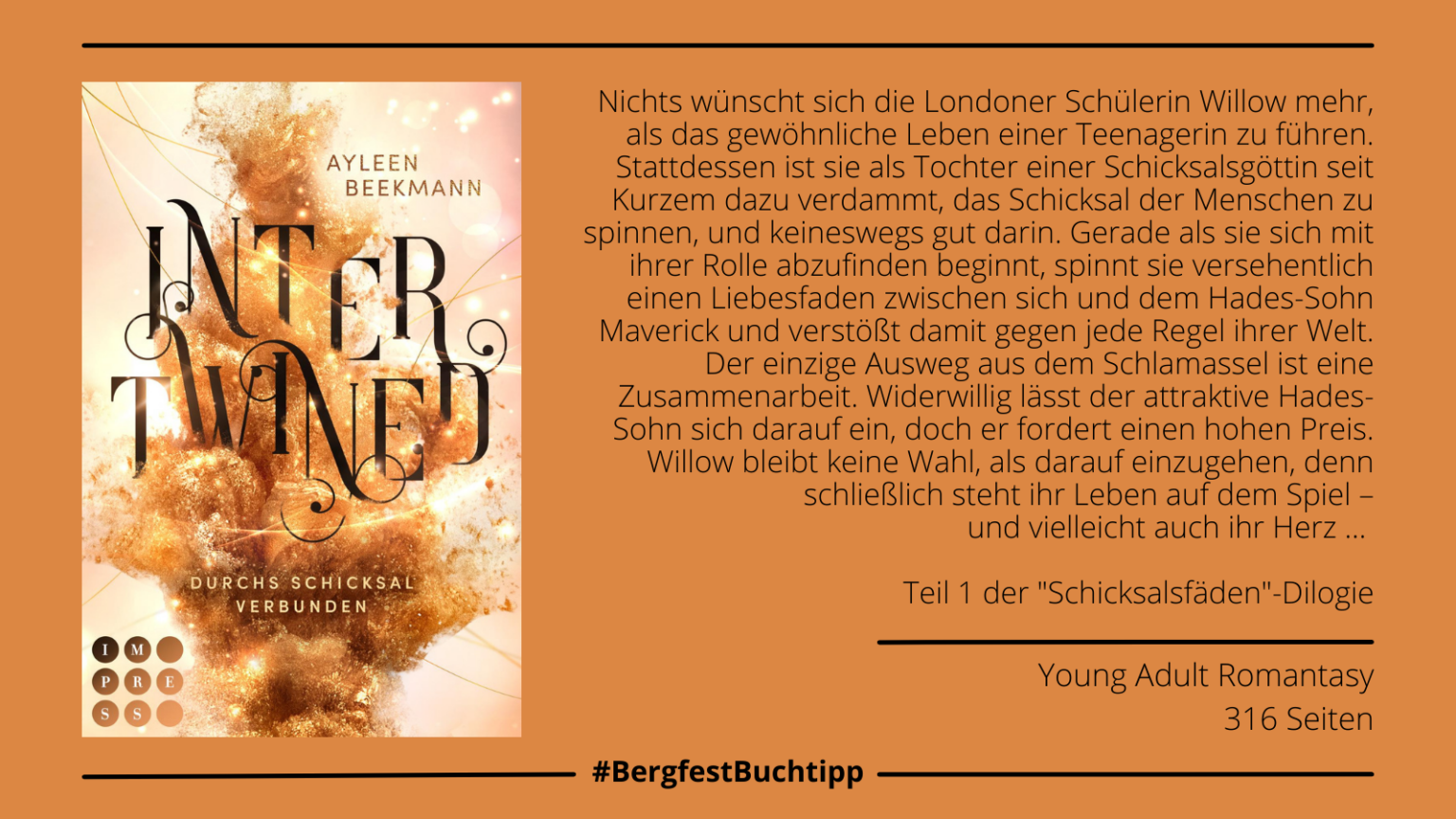 Woche 14: "Intertwined - Durchs Schicksal verbunden" von Ayleen Beekmann