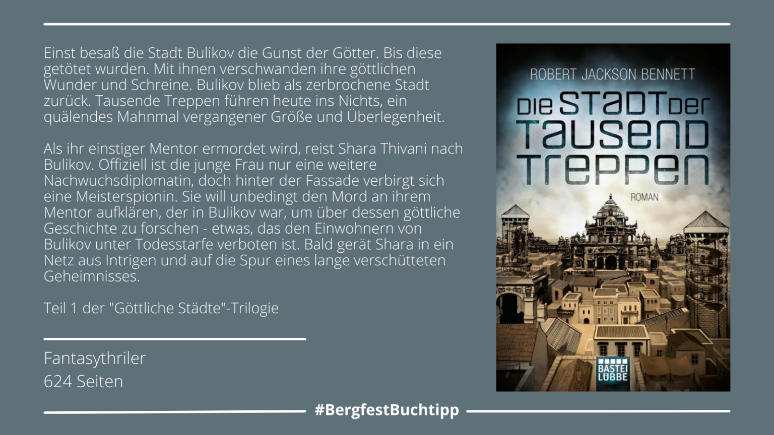 Woche 49: "Die Stadt der tausend Treppen" von Robert Jackson Bennett